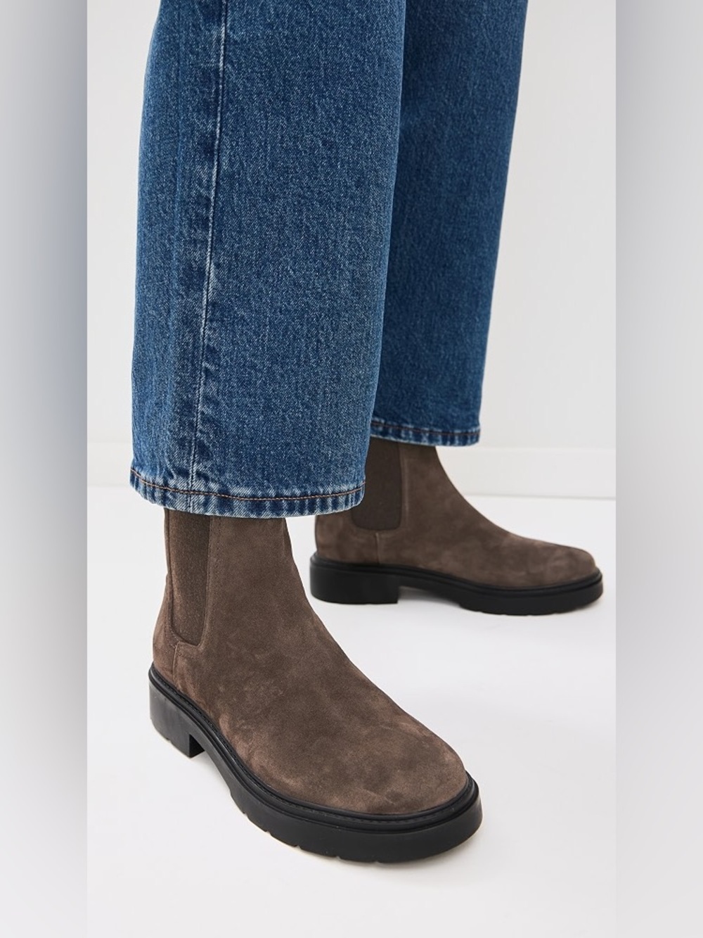 VINCE PINECREST II SUEDE LUG SOLE BOOTS TRUFFLE 9.5 - Picture 2 of 12